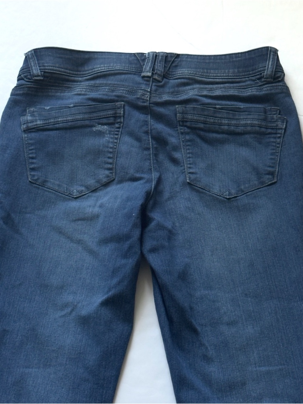 Democracy Ab Technology Skinny Jeans 10 Distressed Mid Rise Medium Wash Stretch - Picture 4 of 12